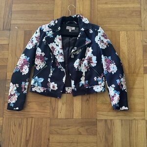 Philosophy Navy Floral Women's Blazer